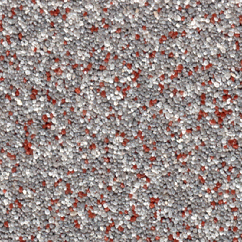 Coloritquarz als Bodenbelag oder dekorative Einstreuung in der Farbe grau-weiß-rot